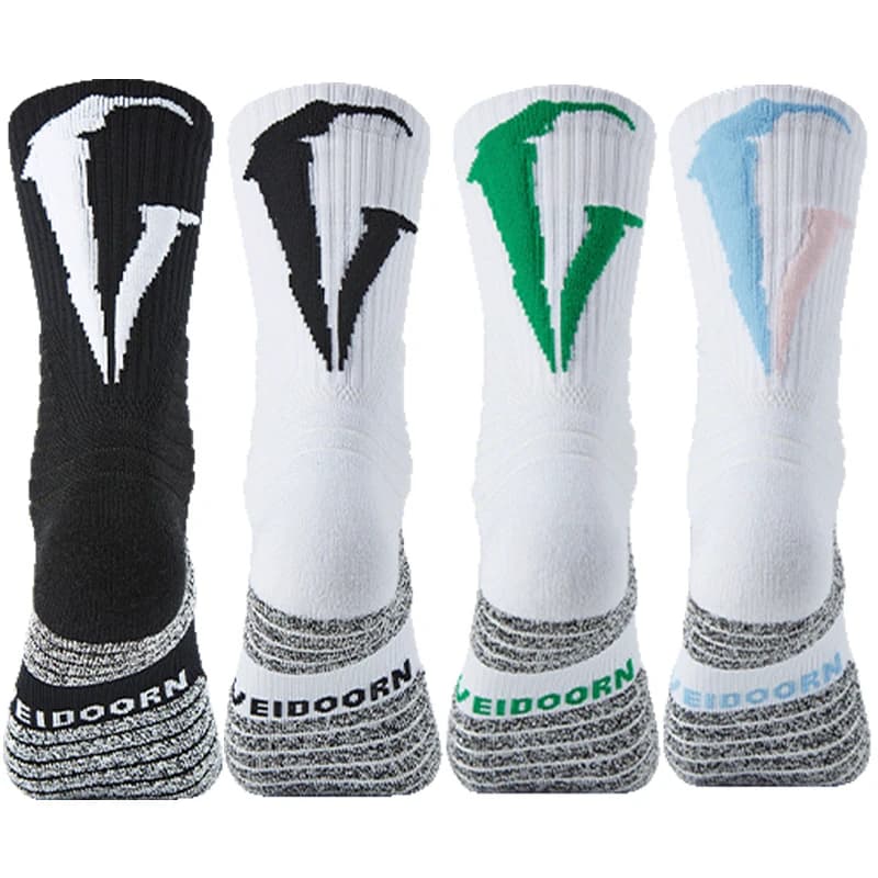 I migliori calzini da basket antiscivolo supporto per caviglia a compressione traspirante spessa calzini da campeggio Unisex