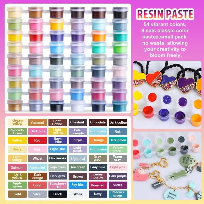 6colors/Set Paste Pigment UV Resin Glue Liquid Colorant Dye Ink Diffusion For Epoxy Resin Pigment DIY Jewelry Making Resin Dye