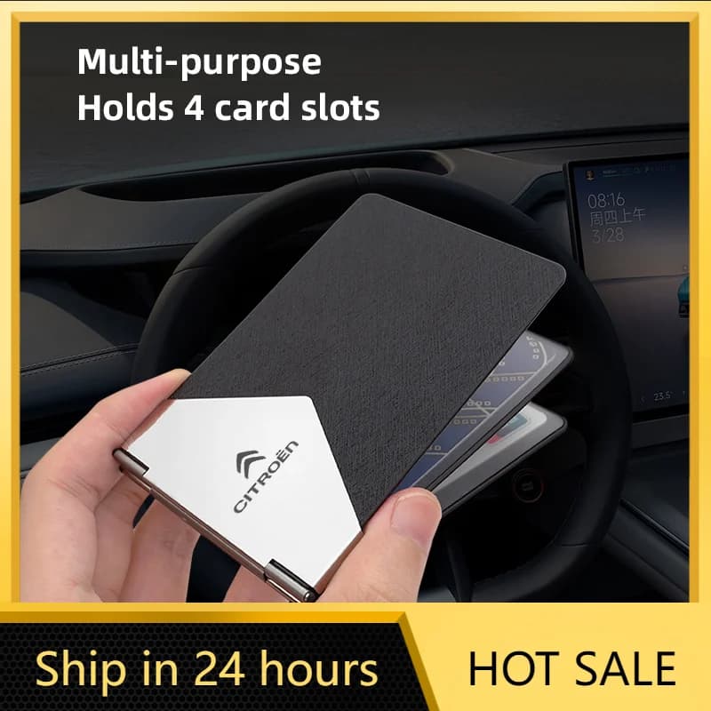 Car Sticker Car Metal Auto Driver License Cover Credit Card Holder For Citroen VTS DS3 DS4 DS5 RD3 Cross Berlingo Xsara Cactus S