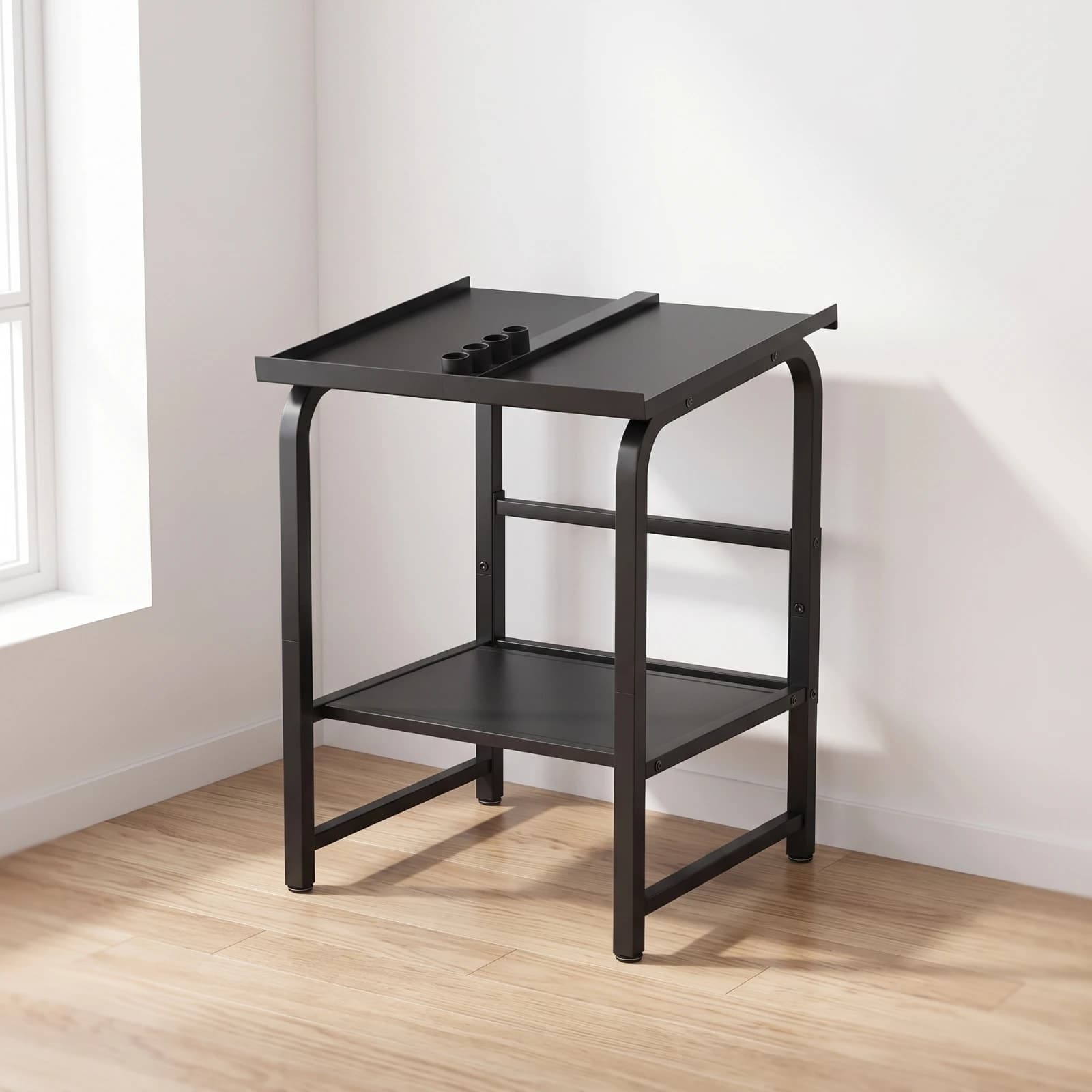 Dumbbell and Kettlebell Storage Rack Slanted Dumbbell and Kettlebell Rack Freestanding Versatile for Home Gym Owners