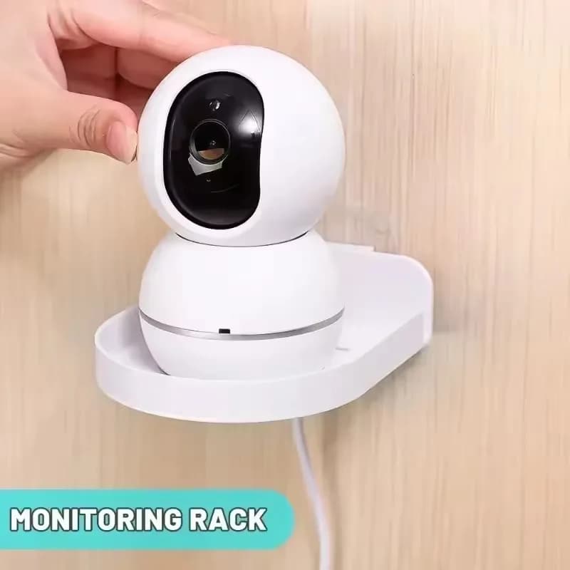 Small Security Camera Wall Mounting Bracket Non-Drilling Wall Shelf Baby Monitor Shelf Security Cameras Ledge Shelf