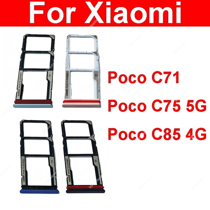 Supporto per presa vassoio scheda SIM per Xiaomi Poco C71 C75 C85 4G Slot per scheda lettore SIM Adattatore connettore scheda SIM Cavo flessibile