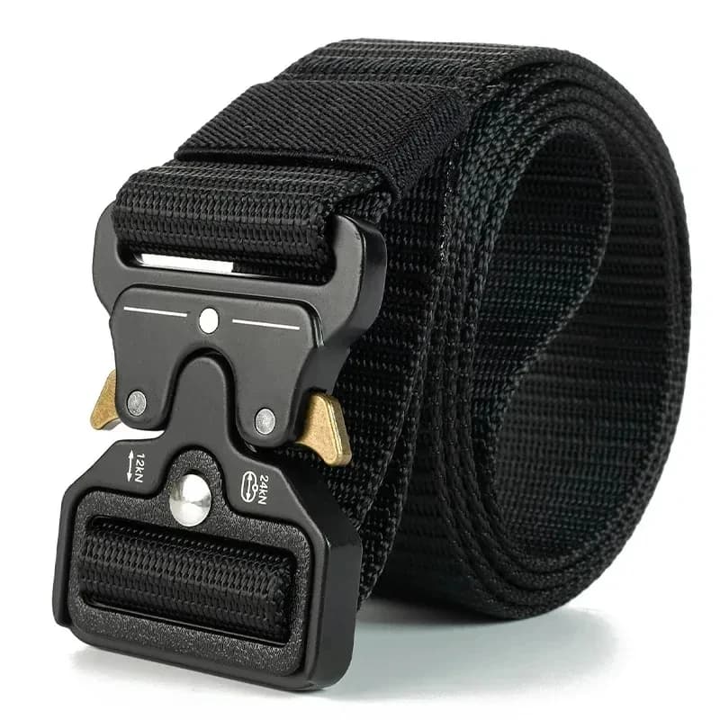 Quick Hook Tactical Belt Military Style Nylon, Resistant, Breathable and Adjustable for Hiking, Working and Daily Use for Men