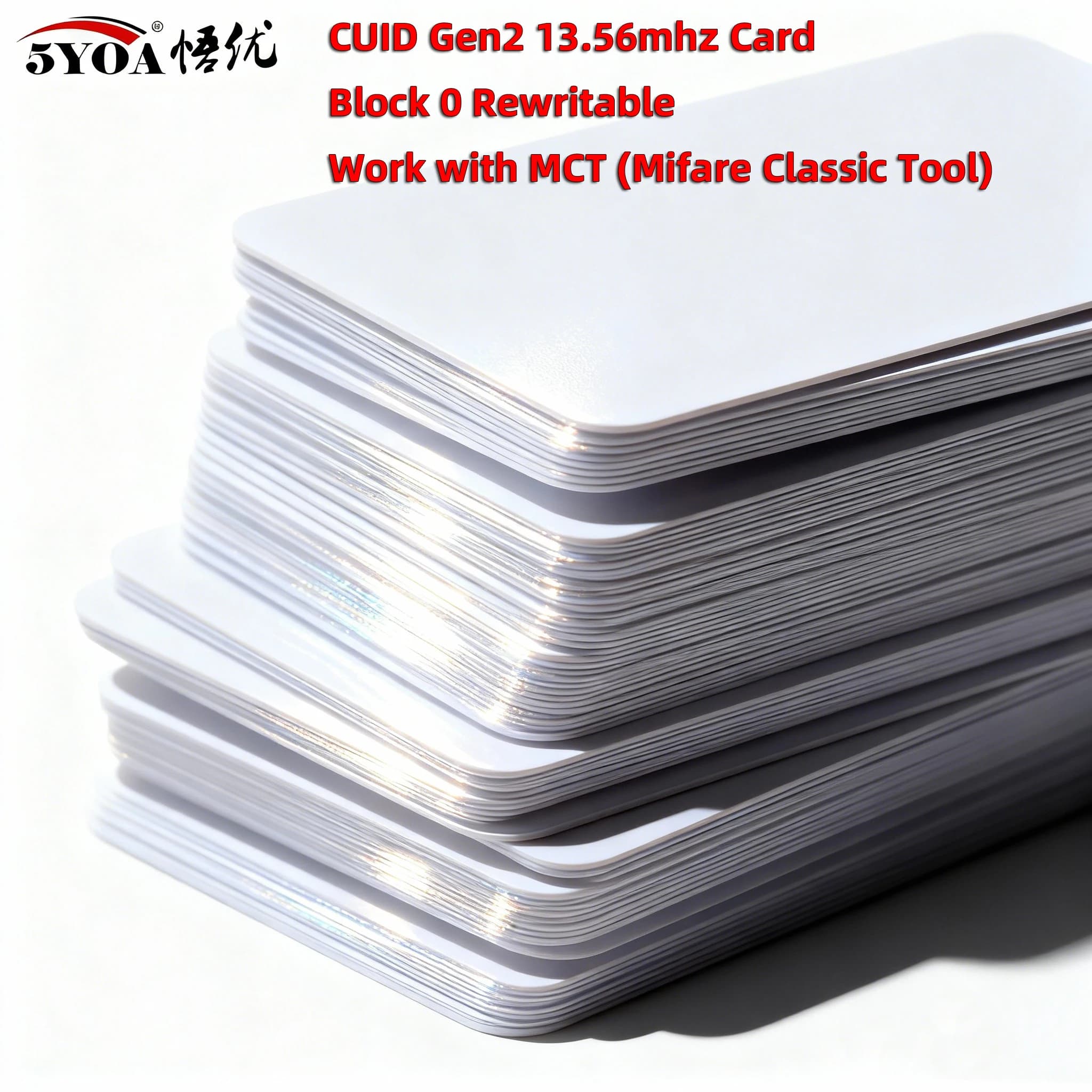 5YOA CUID Card Gen2 App Android MCT Modifica UID Modificabile NFC 1k s50 13,56 MHz RFID Blocco 0 Scrivibile HF 14443A Clone Duplicato