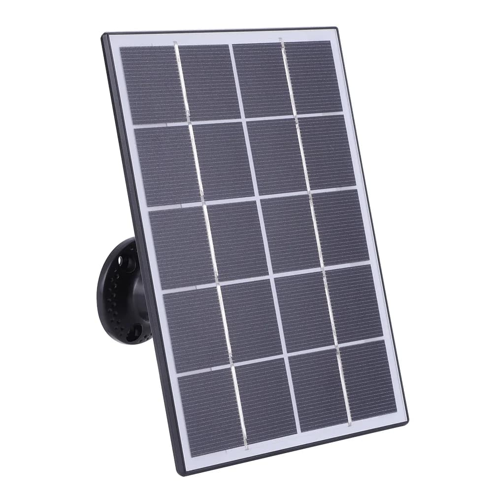 Pannello solare da 4 W per campanello ad anello 360 ° Kit pannello solare caricatore solare regolabile per montaggio a parete per campanello video Ring 4/3/3 Plus/2