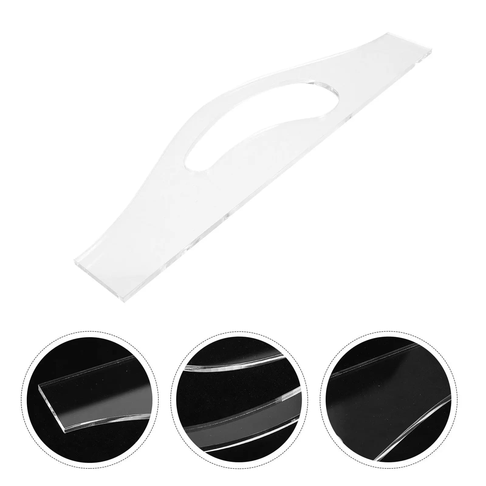 Acrylic Cutting Board Handle Template Transparent Reusable Stencil for Woodworking Charcuterie Board Making Comfort Grip Design