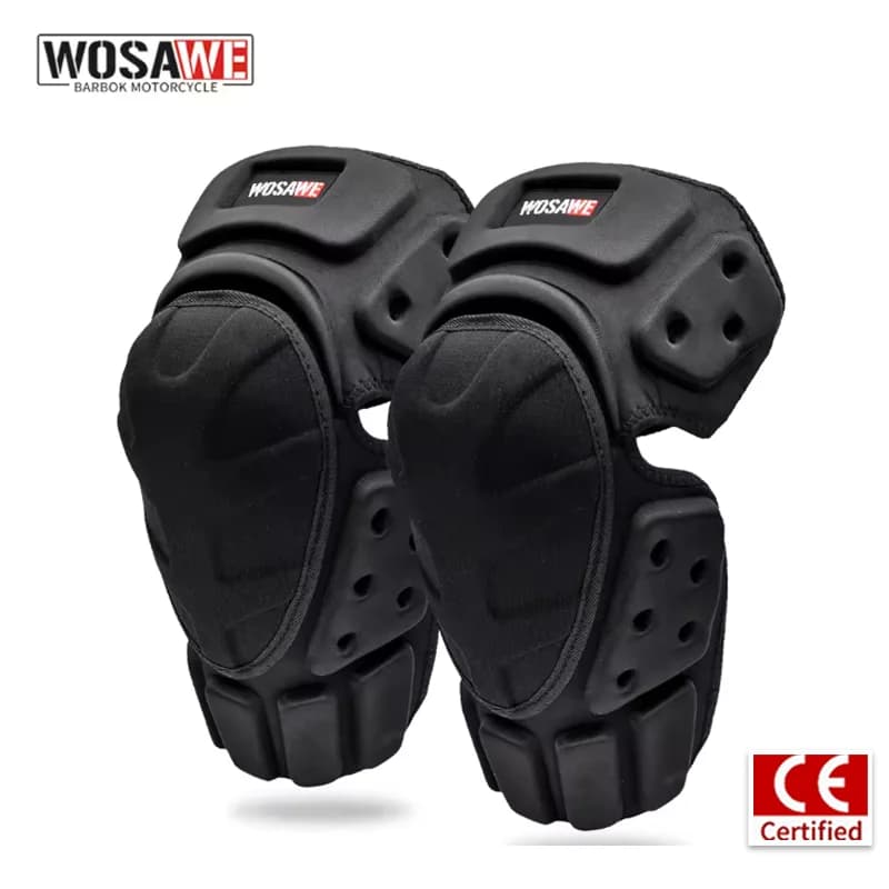 Protezioni per Ginocchia WOSAWE per Moto, Supporti e Protezioni per Motocross, Gomitiere per Motociclisti