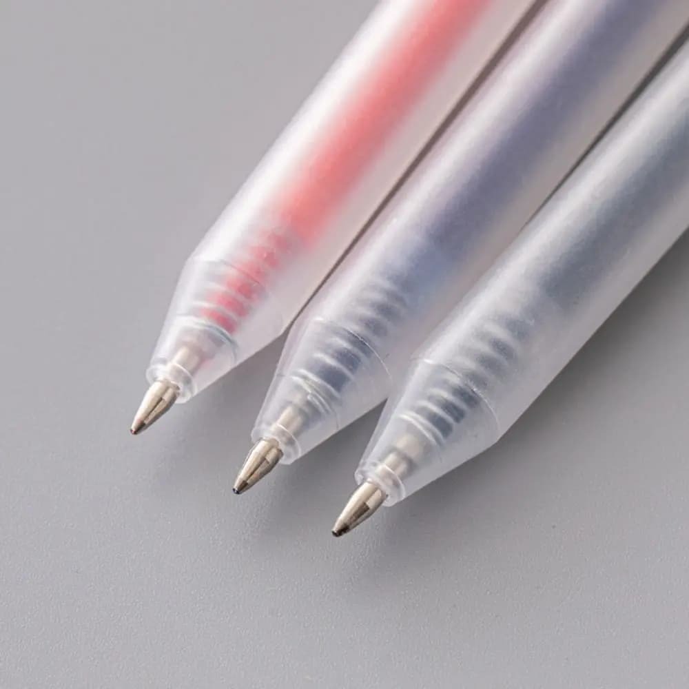 Penna Gel Multifunzionale ad Asciugatura Rapida, Inchiostro Nero/Blu/Rosso, Penna a Sfera a Pressione, Punta da 0,5mm, Penne per Firma, Articoli di Cancelleria