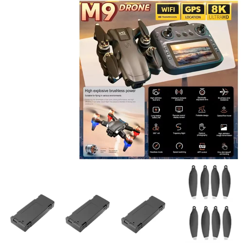 Accessorio drone M9 Batterie drone M9 3.7V 1200mAh / Pala dell'elica / Utilizzo per le parti del drone Mijia M9