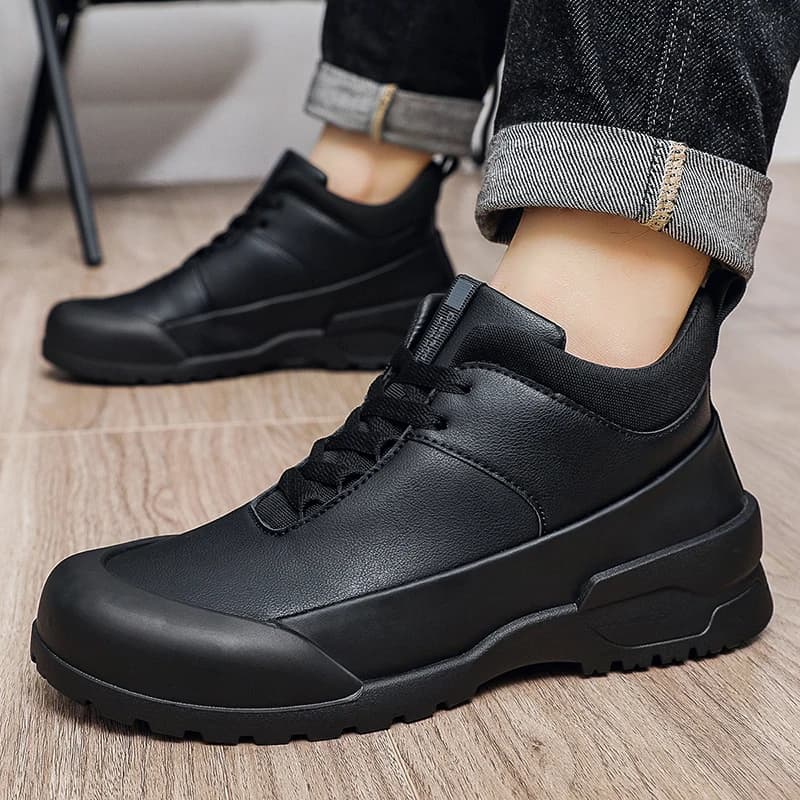 Stivali Invernali da Uomo Leggeri, Stivali Casual da Coppia, Stivali Classici Fatti a Mano, Stivali da Lavoro da Donna di Design, Stivali alla Caviglia in Pelle per Esterno