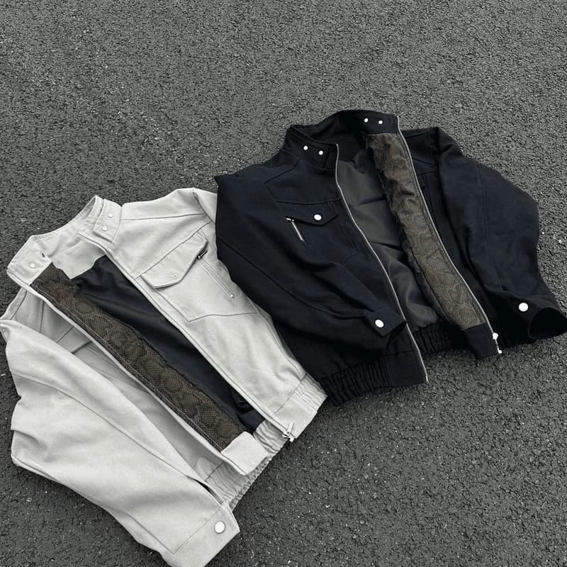 Giacca da Uomo con Cappuccio, Corta e Compatta, Stile Streetwear Giovanile per Primavera/Estate, Ideale per Feste Notturne