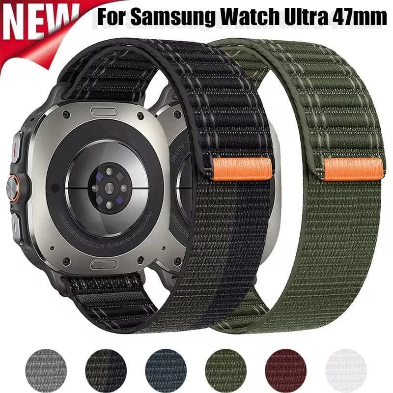 Per Samsung Galaxy Watch Ultra 47mm cinturino in Nylon con cinturino sportivo per orologio Samsung cinturino Ultra LTE 47mm cinturino in tessuto