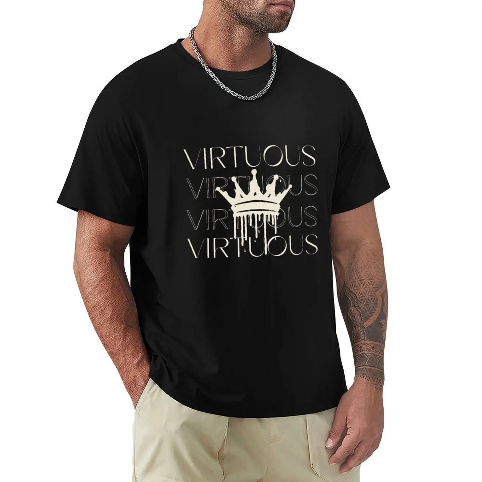Dreamcatcher Virtuous Justice T-Shirt Daily Casual Short Sleeve Tee Shirt