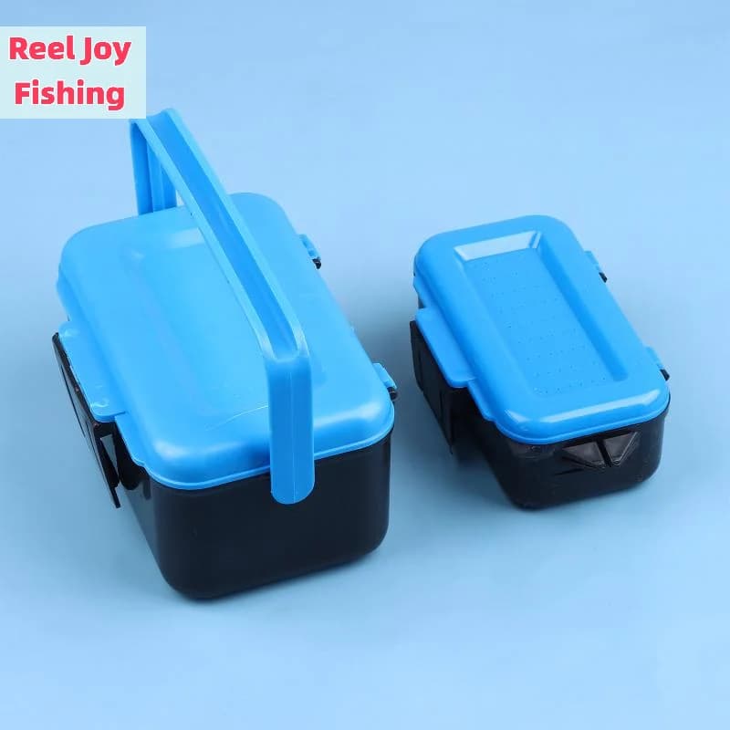 【Portable Fishing Lure Box Case Live Lure Bait Hook Earthworm Carrying Case Waist Fishing Tackle Box Outdoor Lure Box】