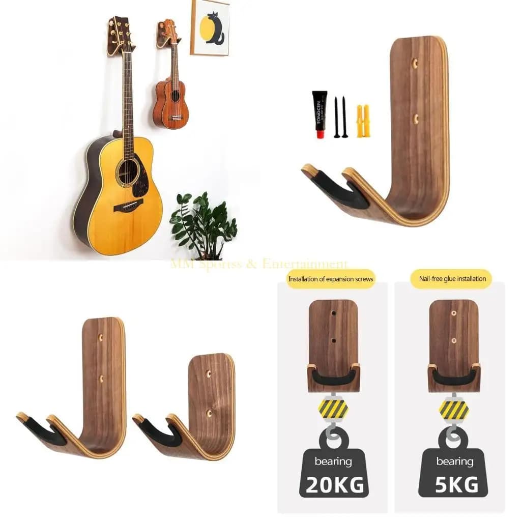 31Be gancio per ganci per chitarra gancio a parete per chitarra supporto per montaggio a parete gancio murale per ukulele