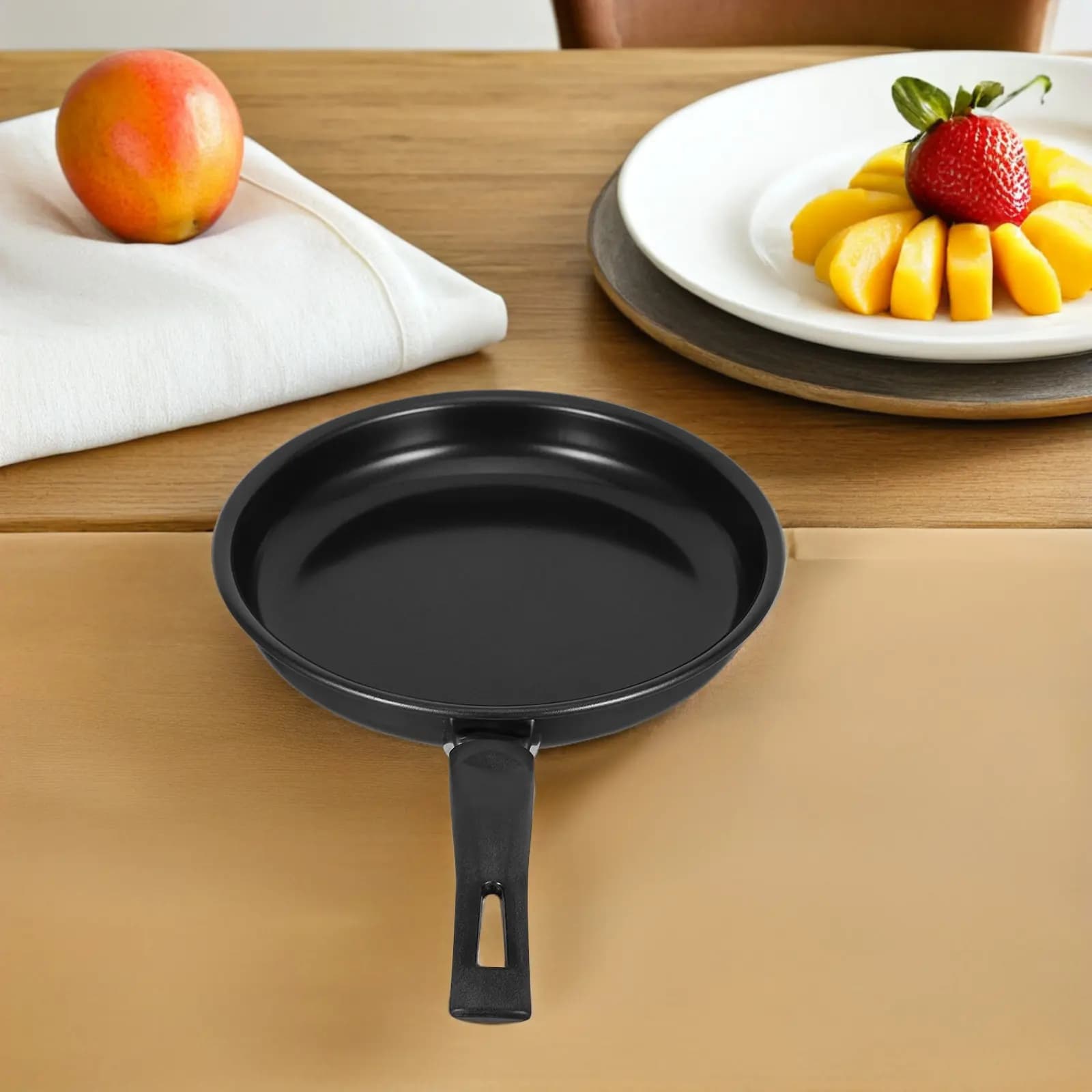 Diameter 18Cm Anti-Fastening Mini Padella, Base Flat for Eggs, Pancake, Steaks, Cooking Pot