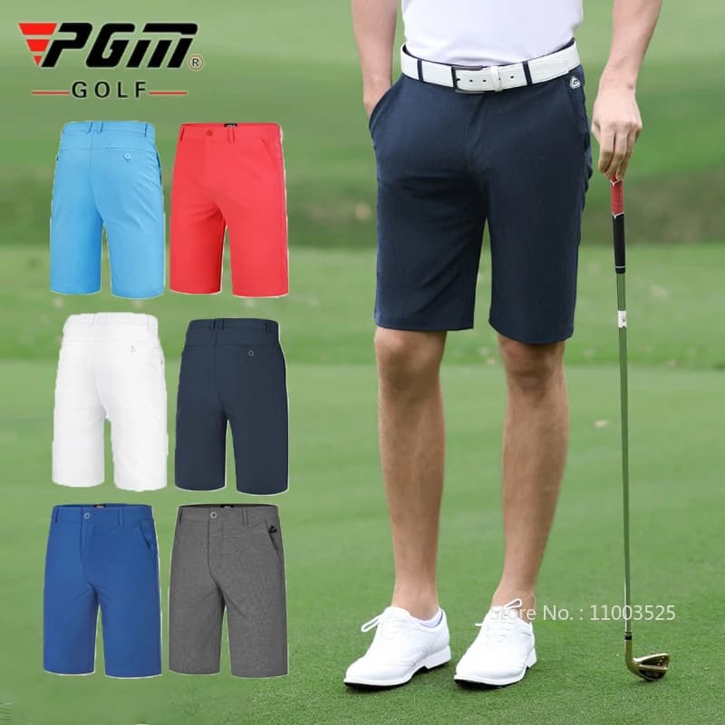 Pantaloni sportivi solidi da uomo estivi corti da golf PGM Pantaloni corti comodi e traspiranti Abbigliamento casual Abbigliamento sportivo Tuta da palestra