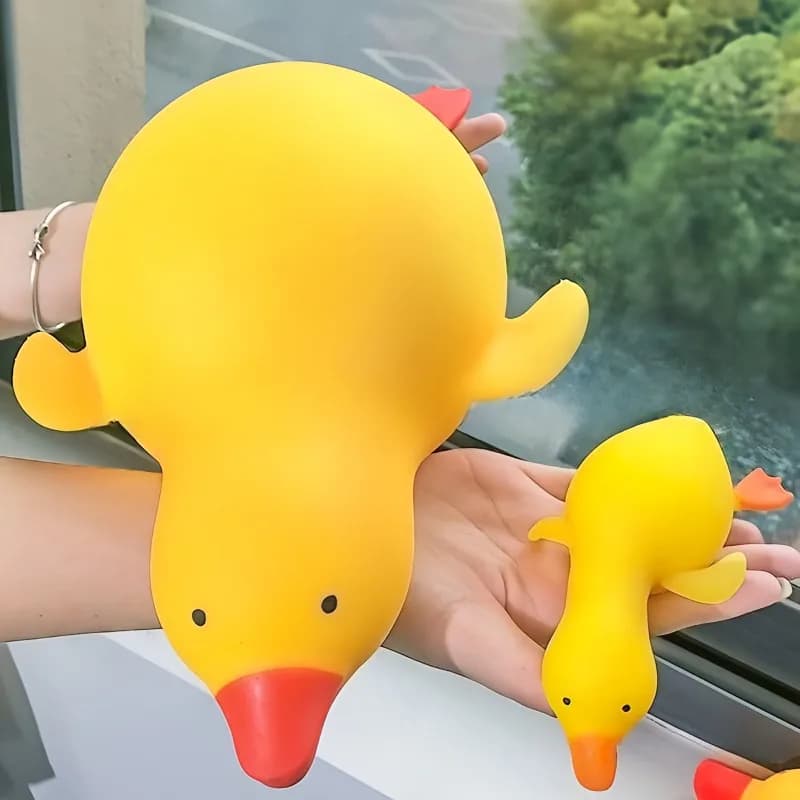 Giocattoli Antistress a Forma di Anatra e Oca, Giocattoli Elastici per Bambini e Adulti, Regali Perfetti per Amici