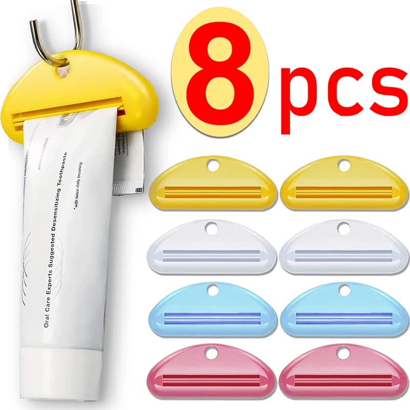 Clip pressate da appendere alla parete per tubo di dentifricio detergente per il viso dispenser Puch spremiagrumi per il corpo del bambino forniture per il bagno