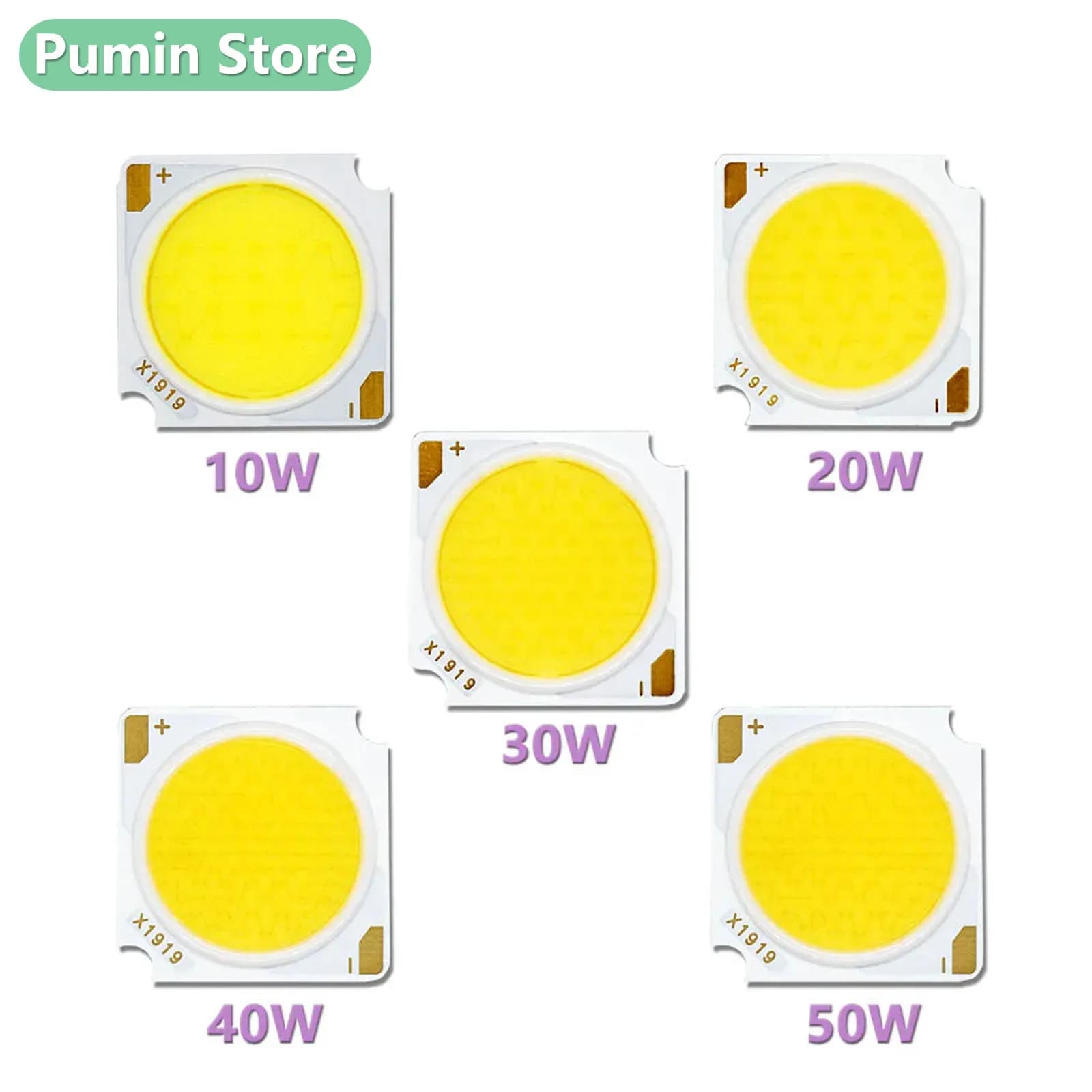 LED 10W 20W 30W 40W 50W Bridgelux Chip DC30-33V Diodo emettitore di luce CRI90 LED Track Down Light Spot Sorgente luminosa Accessori
