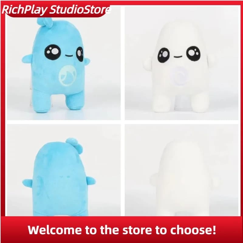 Night Elf Plush Stuffed Doll Cute Blue and White Elf Doll Game Periphery Pillow Cartoon Game Collection Decoration Gifts