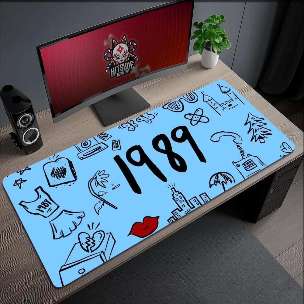 Tappetino per Mouse Antiscivolo con Bordo Rinforzato T-Taylor per Ufficio, Studenti, Gaming, Grande e Spesso, Tappetino da Scrittura Singer, Life Showgirl The Cushion