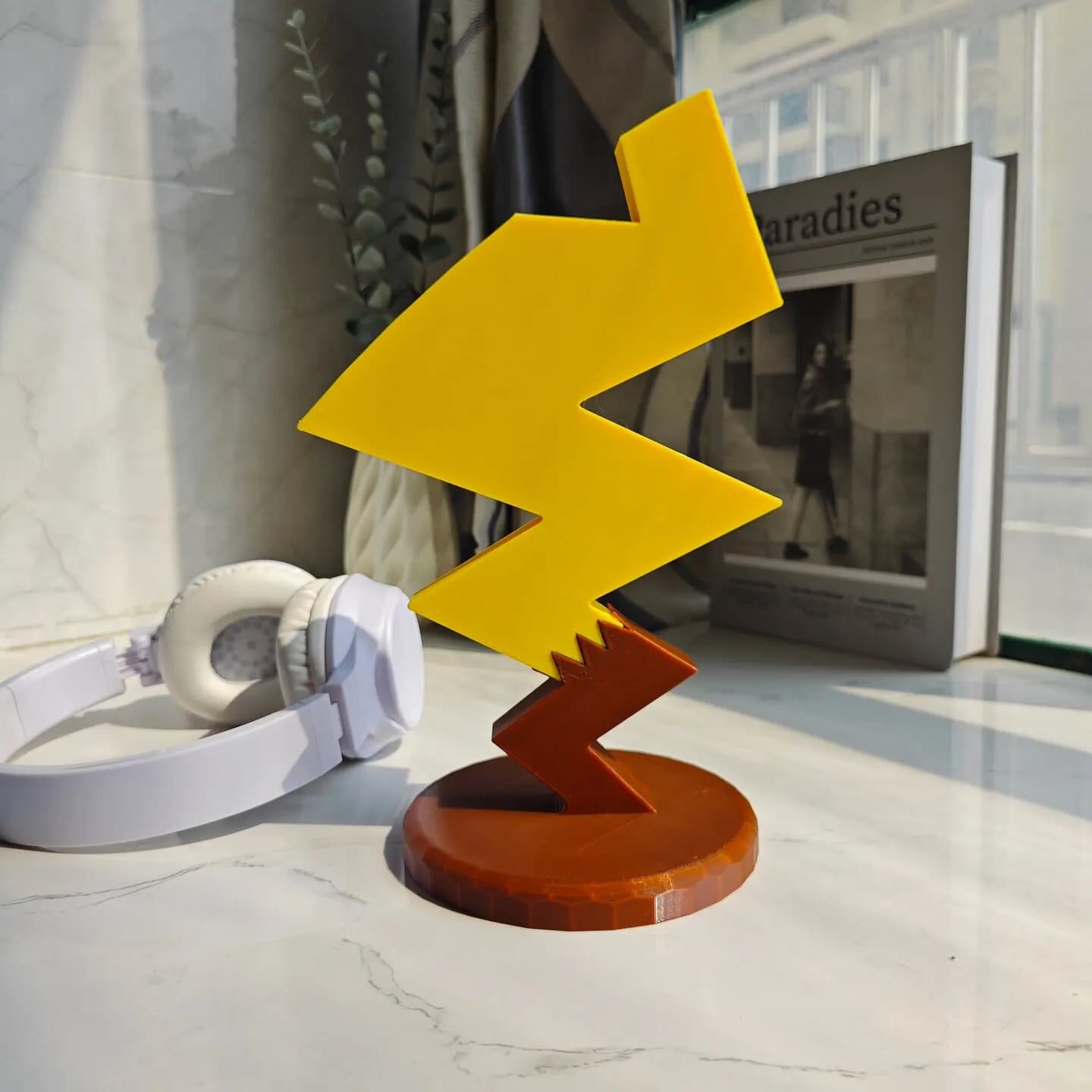 Supporto Universale per Cuffie a Forma di Pikachu Pokemon, Porta Cuffie da Gaming, Decorazione per Scrivania, Regalo per Giocatori