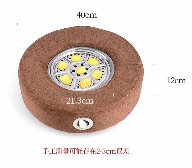 Smokeless Moxibustion Cushion Set, Moxa Cone Burner Box Moxibustion Sit Chair for Mild Moxibustion Therapy Meditation Yoga