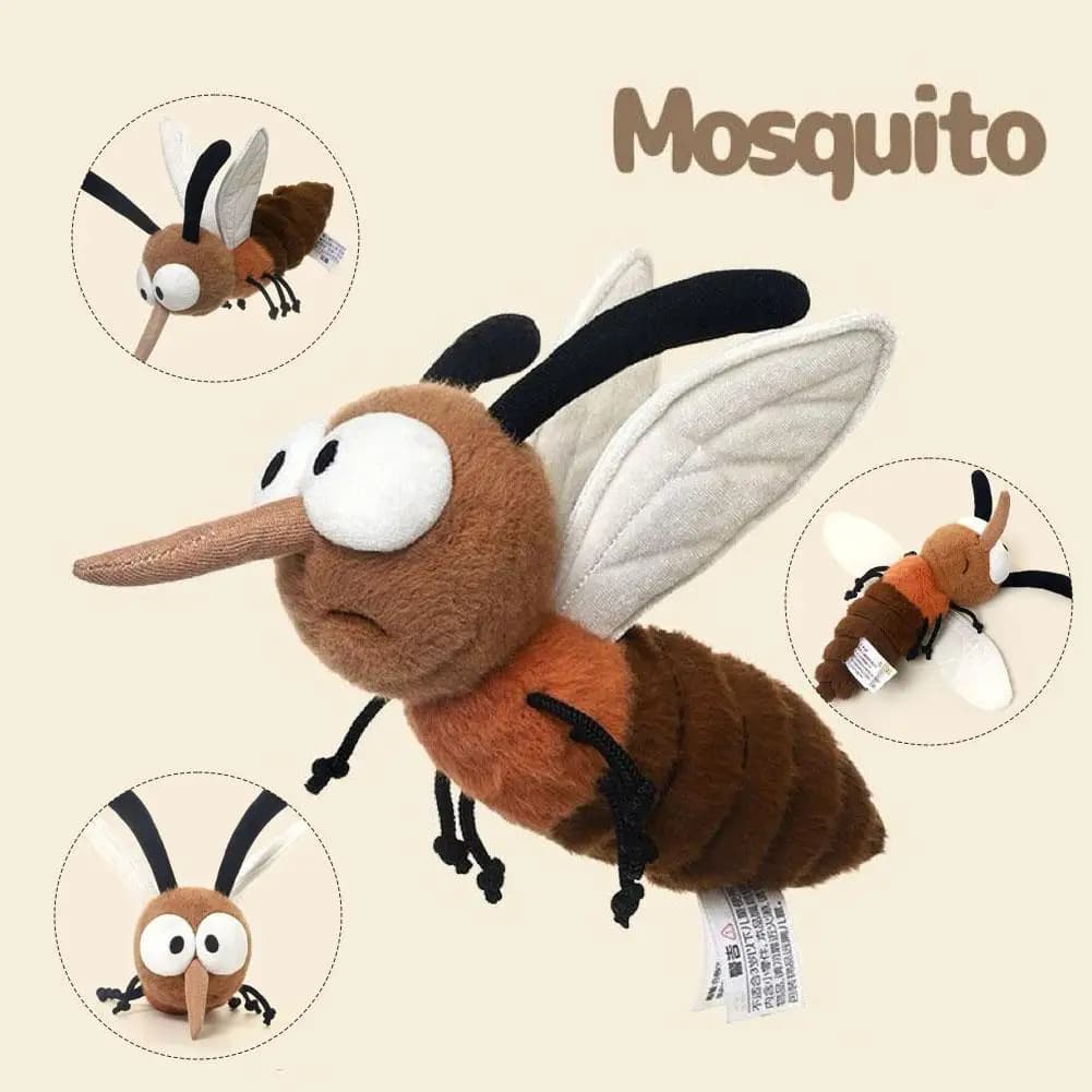 Divertente Peluche a Forma di Zanzara, Ciondolo per Borsa, Giocattolo di Peluche, Bambola di Zanzara Cartone Animato, Regalo Creativo Unico per Amici
