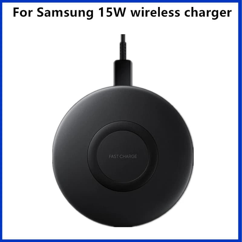 15W Fast Wireless Charger Tpye-C Pad For Samsung Galaxy S25 S24 S23 S21 Note20 Ultra Fold6 iPhone 16 15 14 13 12 Pro Max USB