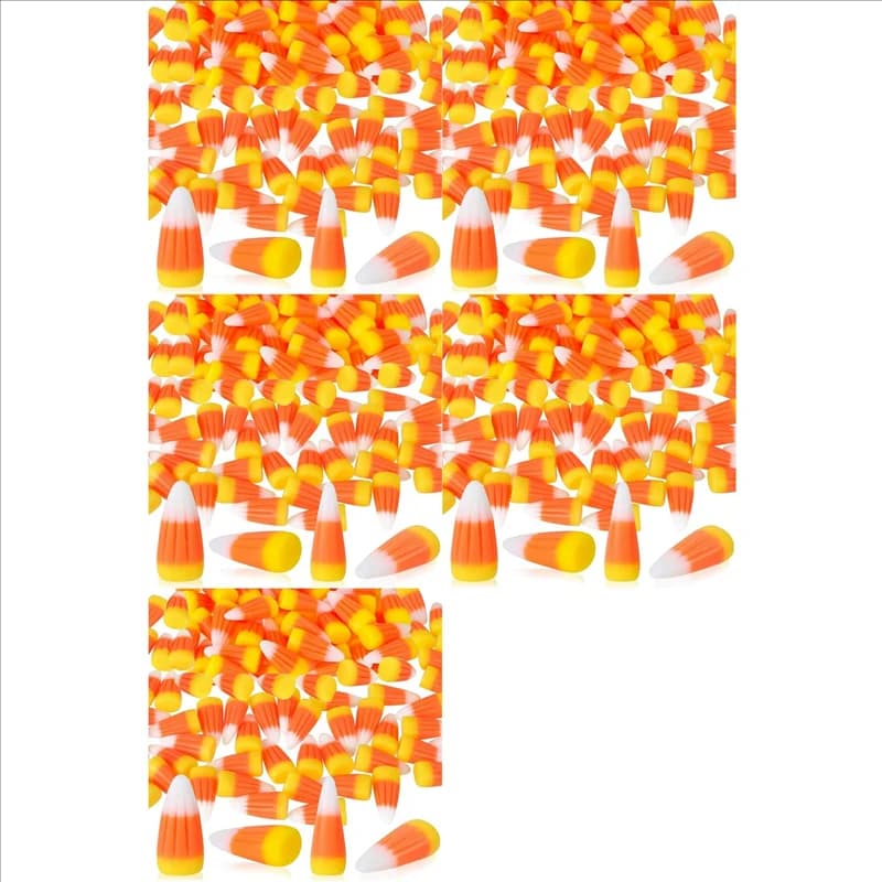 【KITS】250Pcs Halloween Resin Candy Corn Artificial 3D Candy Corn Bead Fall Faux Fake Corn Scrapbooking Embellishments