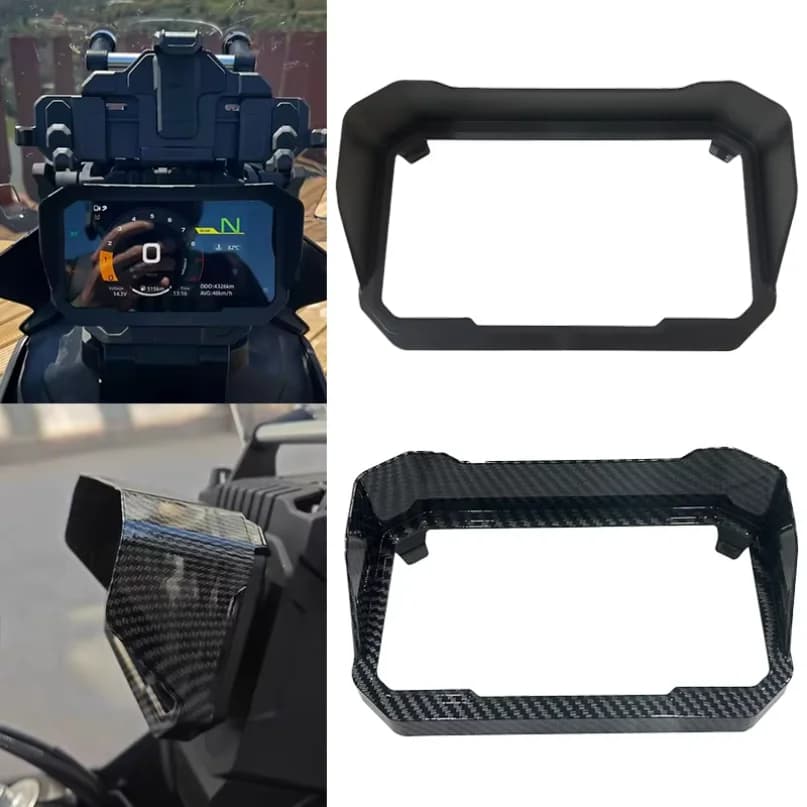 For CFMOTO 450MT 450 MT 450mt 2024 2025 Motorcycle Carbon Sun Visor Cover Instrument Screen Sunshade Guard Protection Dashboard