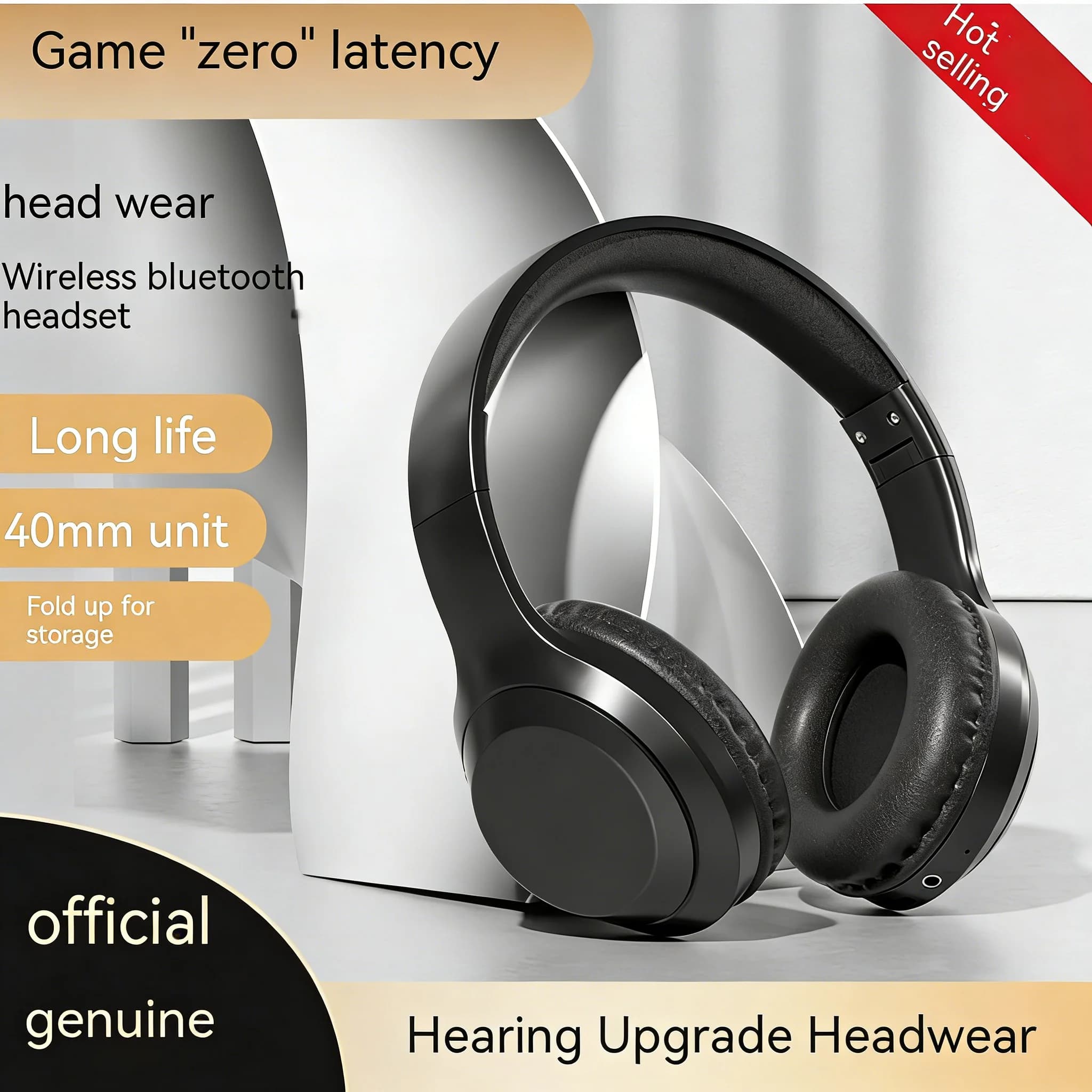 Cuffie stereo HIFI over-ear Bluetooth 5.3, auricolari sportivi da gioco con supporto TF/AUX, riduzione del rumore, cuffie wireless.