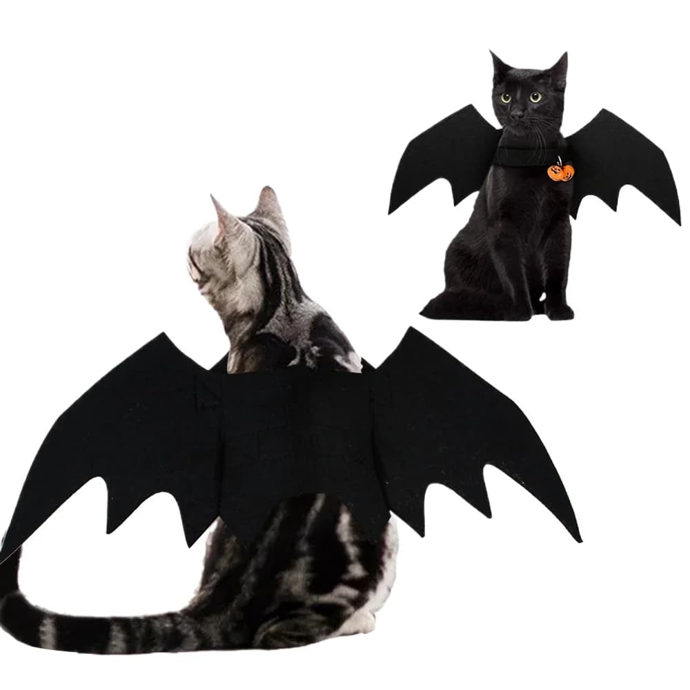 Vestiti creativi per animali domestici carini Ali di pipistrello nere Costume cosplay Forniture per animali domestici per feste di cani e gatti Cosplay