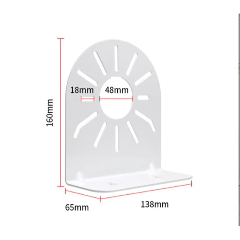 FULL-BR-G02 Perfect For Home Security White Wall Mount Bracket-Durable, Easy Installation For Surveillance Cameras
