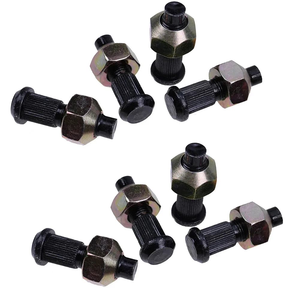 Kit Dadi e Perni Mozzo Ruota 8 Pezzi 6564669 6709170 per Bobcat Skid Steer 743 753 763 773 853 e Modelli Compatibili