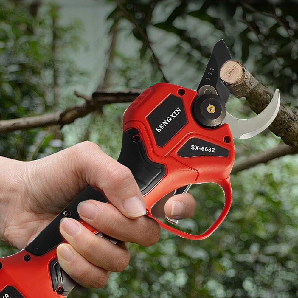 Electric battery pruning shears with 32 mm hot cutting diameter with battery shears with brushless motor