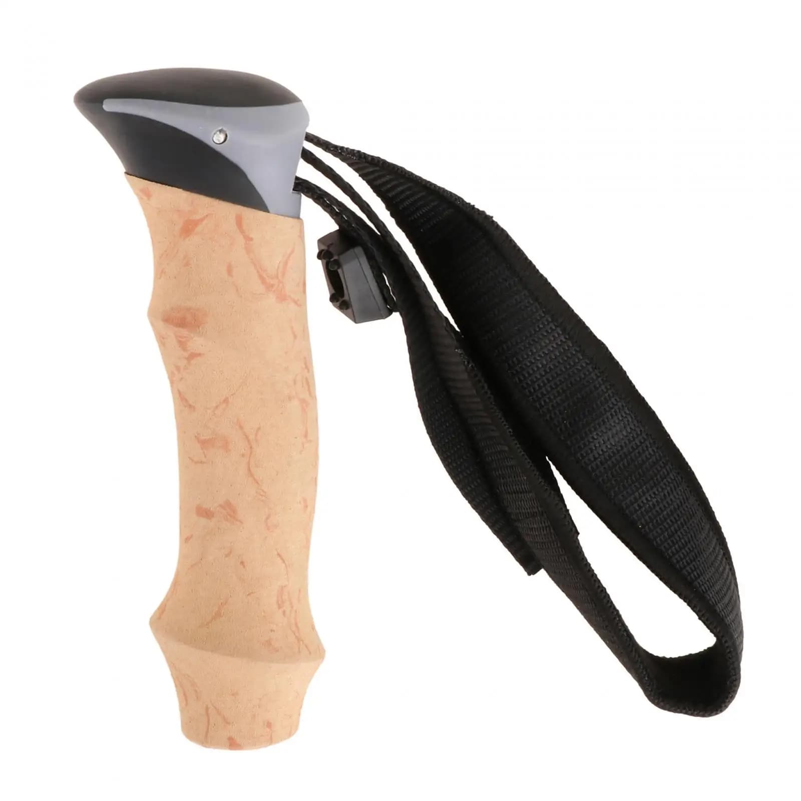 Trekking pole with barrel handle, comfortable grip, trek rod handle