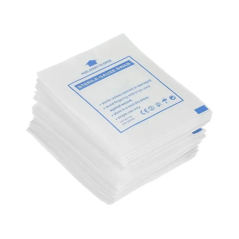 10 Pz/pacco Garza Pad Cotone Kit di Pronto Soccorso Forniture Di Sopravvivenza Di Emergenza Medicazione Impermeabile Garza Sterile Pad Cura Delle Ferite
