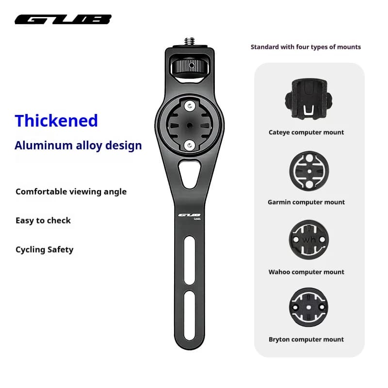 GUB MTB Road Bicycle Light Holder Mount Aluminium Alloy Rotatable Bicycle GPS Mount Support 360 Camera for Mountain & Road Bikes