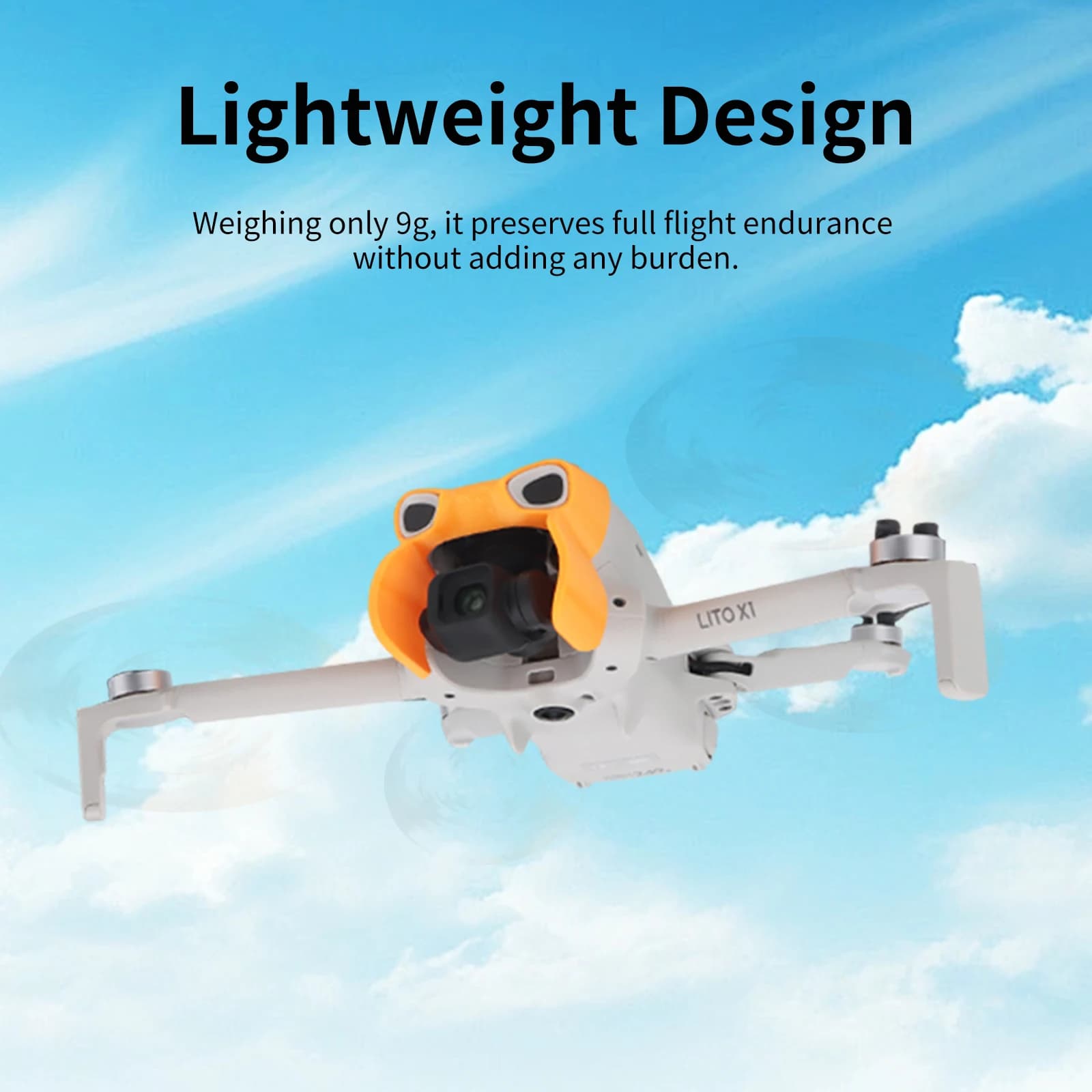 2-in-1 Lens Protector Cover & Lens Hood Fit For DJI Lito 1/ Lito X1 Drone Gimbal Camera Anti-Glare Lens Guard Accessory