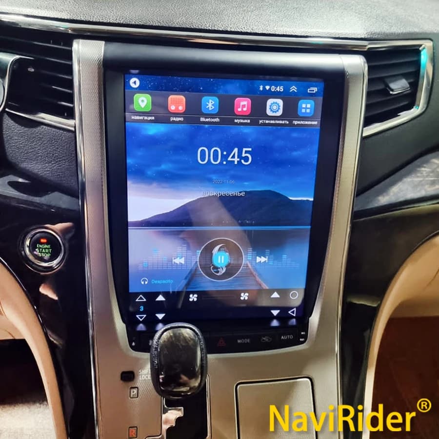 Schermo Android da 12.1 pollici per TOYOTA Alphard serie 20 Vellfire A20 2008-2014 Autoradio Lettore Multimediale Navigazione GPS Carplay Auto