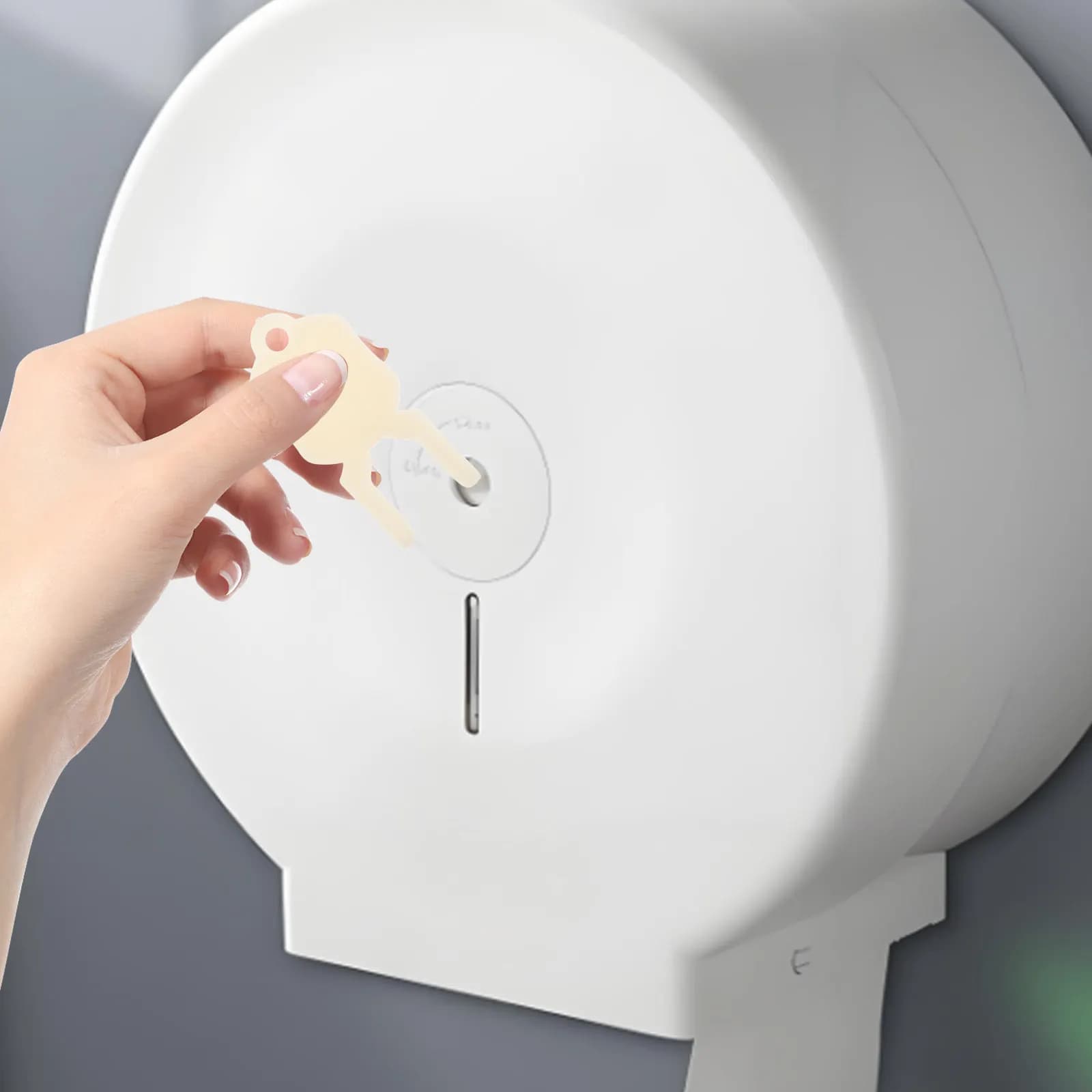 Dispenser di carta igienica con chiave di ricambio per porta fazzoletti e portasapone, sicuro, veloce, facile da pulire, multifunzionale, decorazione per la casa