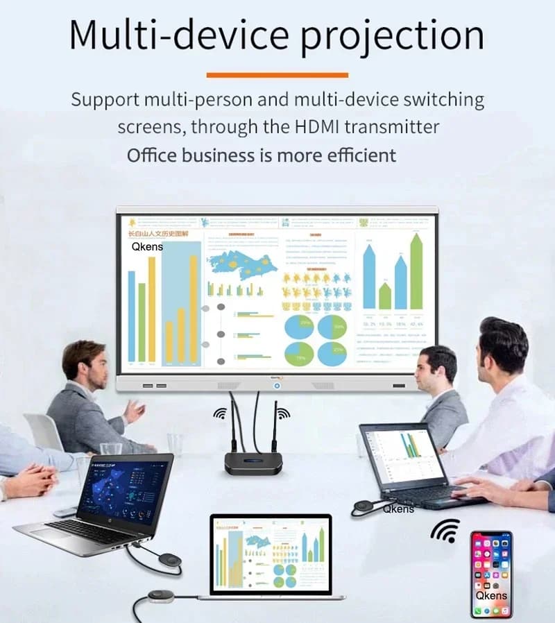 50M 1080P HDMI Wireless Wifi Video Trasmettitore Ricevitore Extender Adattatore Display per TV Stick Laptop PC Telefono Per TV Proiettore