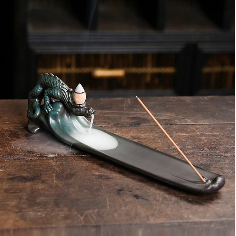 YXY riflusso bruciatore di incenso drago fumo cascata 2023 artigianato in ceramica cinese bastone porta incenso per ornamenti di decorazioni per la casa