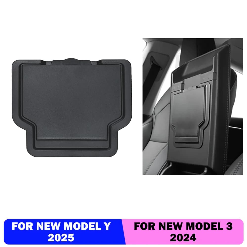 for Tesla Model Y Launch 2025 Model 3 Highland 2024 Armrest Hidden Magnetic Storage Box ABS Car Interior Gadgets Organizers Case