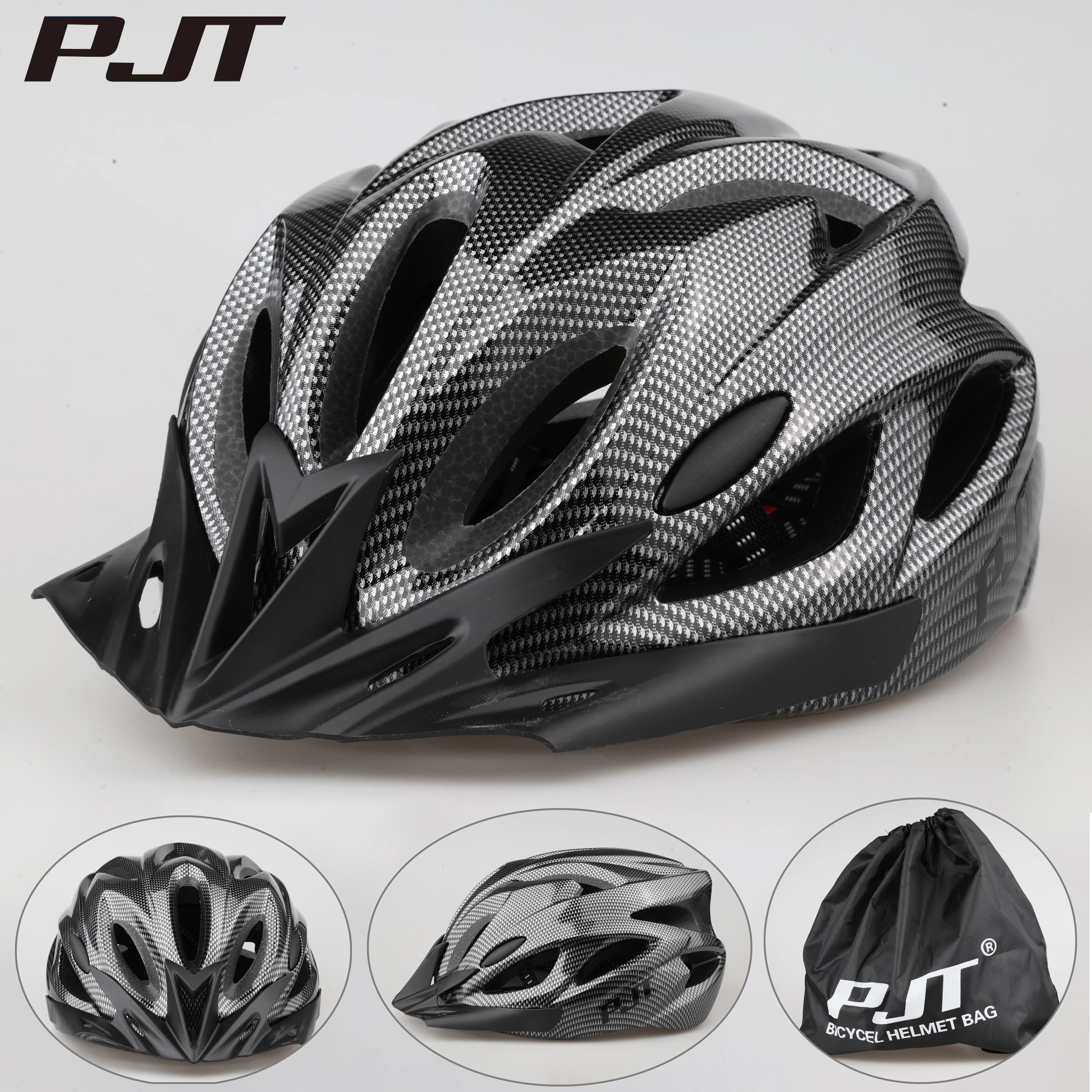 PMT Ultralight Cycling Helmet Riding Bike Helmet in Mould Mountain Bike Helmet Man Woman Cycling Helmet MTB Adjustable L/M 56-61 CM