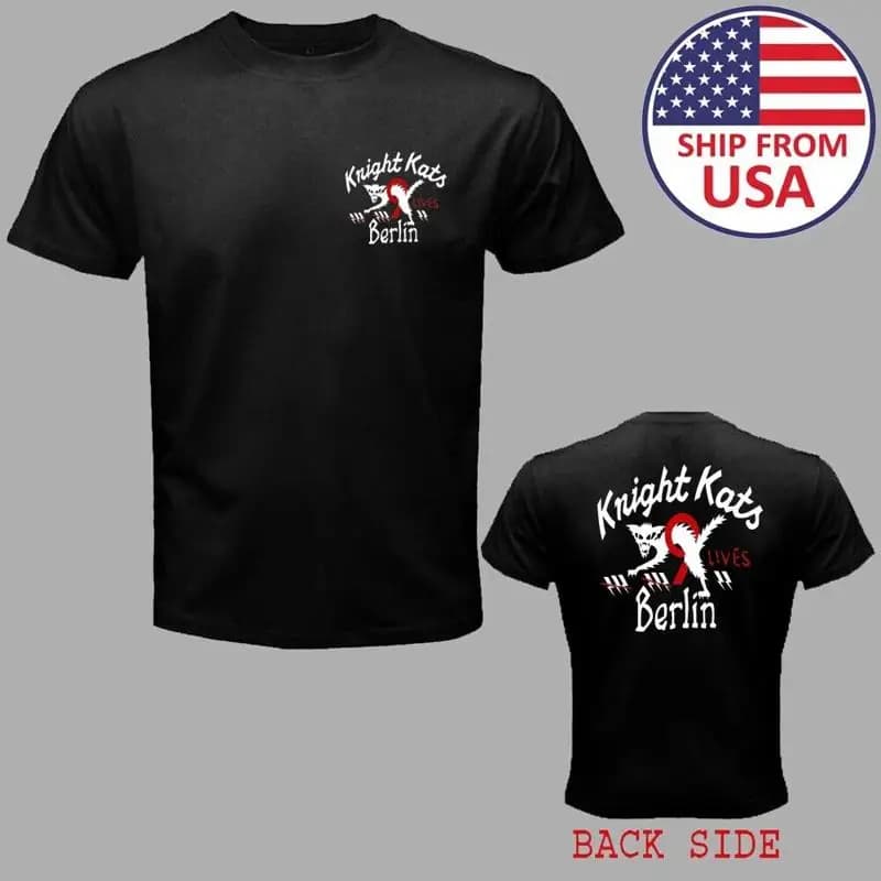 Knight Kats Berlin Motor 9 Lives Men'S Black Size S 5Xl T shirt