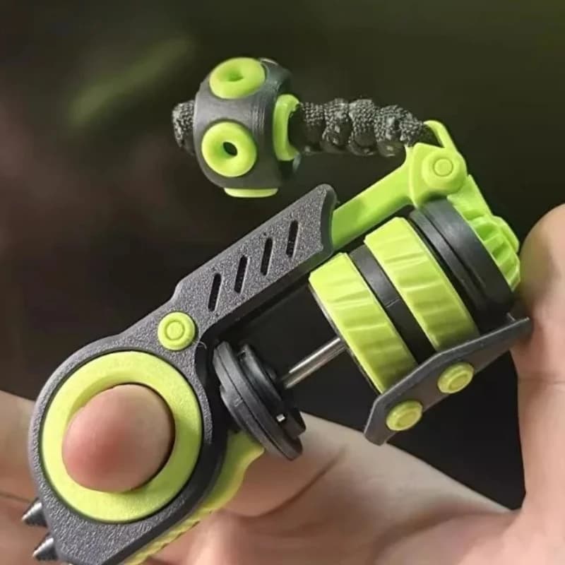 EDC Fidget Roller Spinner Paragrafo Anello Punta delle dita Volano Ruota a cricchetto Carta di spinta magnetica Giocattolo sensoriale per alleviare lo stress