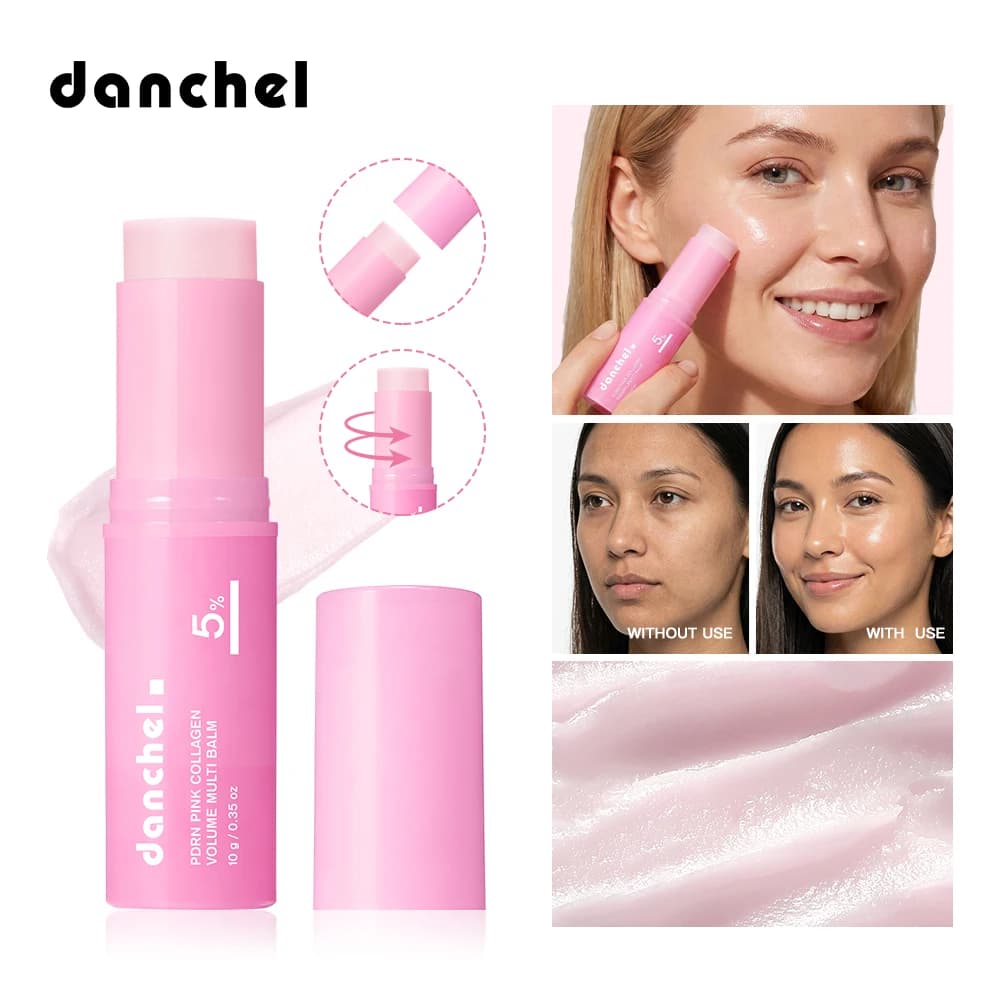 Collagen Stick Collagen Moisturizer Volume PDRN Pink Multi Balm Stick Deep Hydration Brightening Plump Smooth Face Skin Care